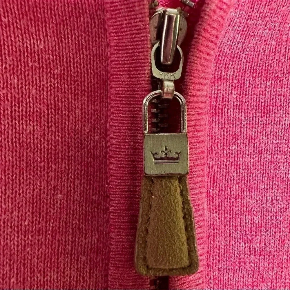Peter Millar Crown Soft 1/4 Zip Cotton Silk Sweater Size Medium